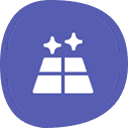 Clean floor symbol with stars