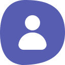 User avatar with purple background