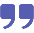 Double quotation marks graphic